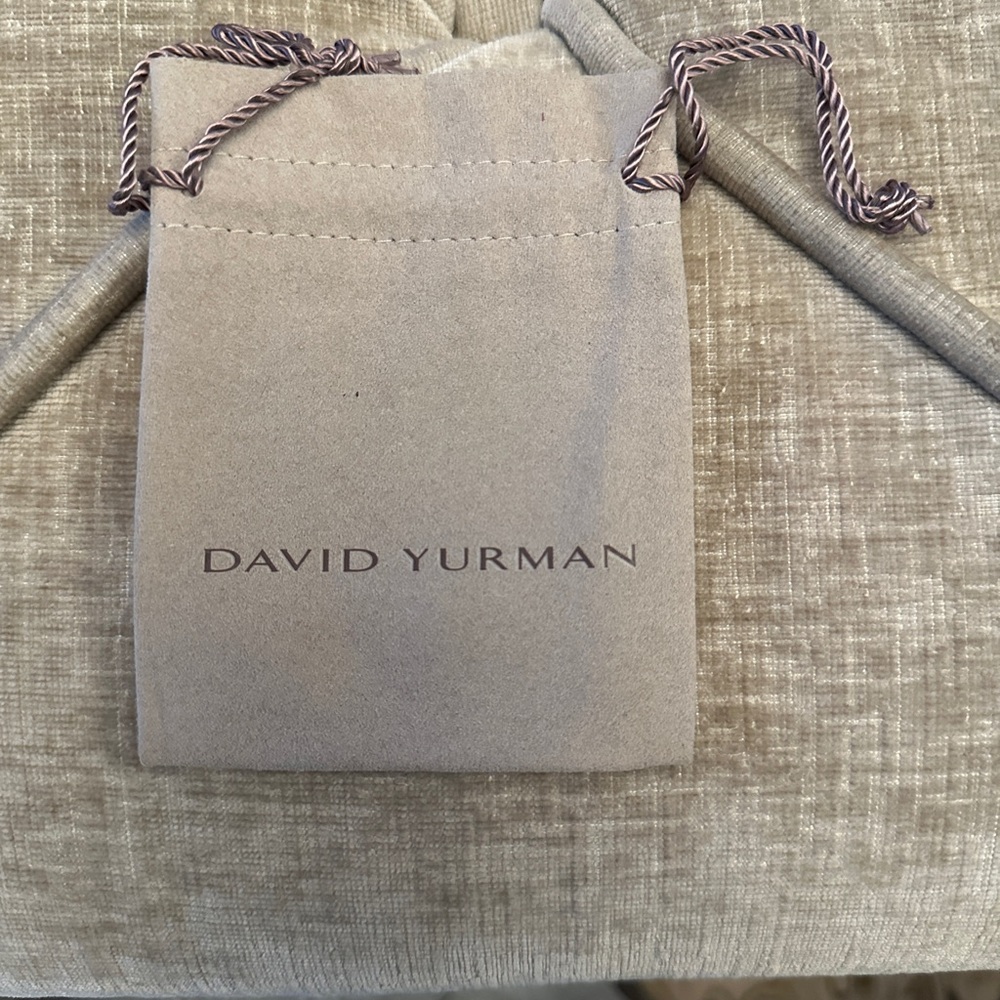 David Yurman Soft Gray Jewelry Pouch / Dustbag